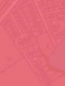 Map detail of Stewart Ave and Kenwood St showing parcels with no sidewalk frontage (red outlines)