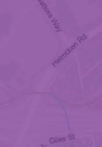 Map detail of Helmcken Rd and Watkiss Way intersection
