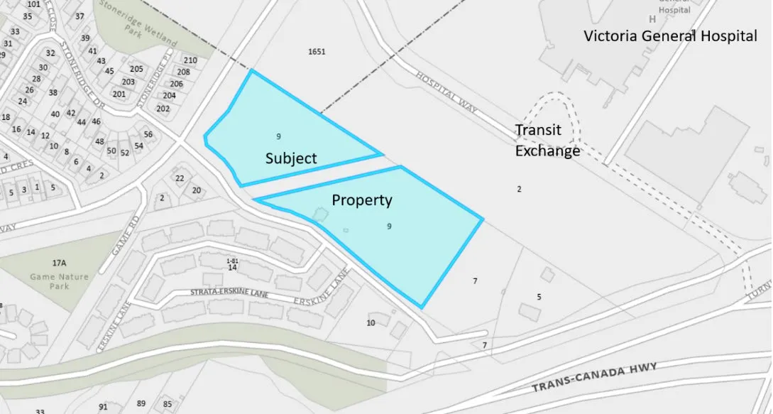 Subject property map