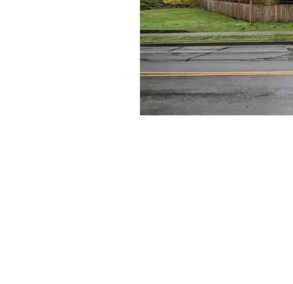 Photo showing the south east corner of the site from Eltham Road