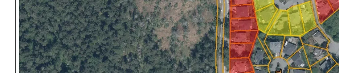 Aerial map section showing Chalmers Crt and Meadow Vale Dr parcels