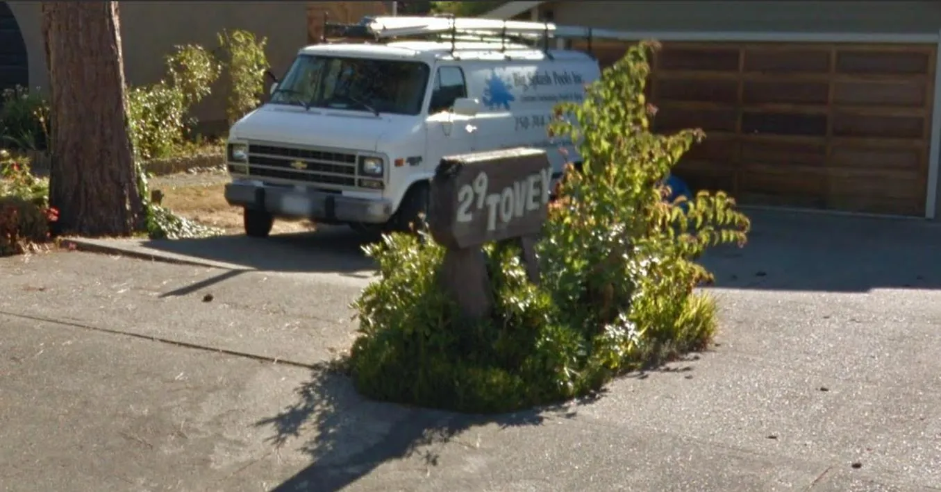 Google street view from September 2011 showing increased heaving in the driveway