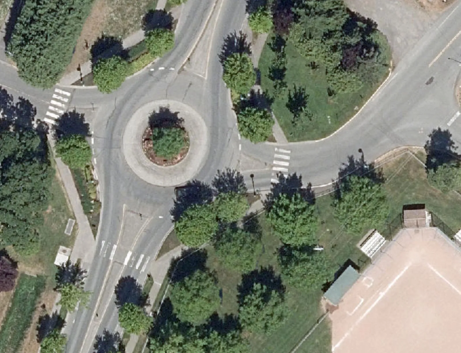 Aerial view of Area 3 located at the corner of Chilco Road and Six Mile Road
