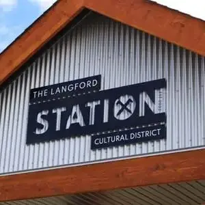 Sign for The Langford Station Cultural District
