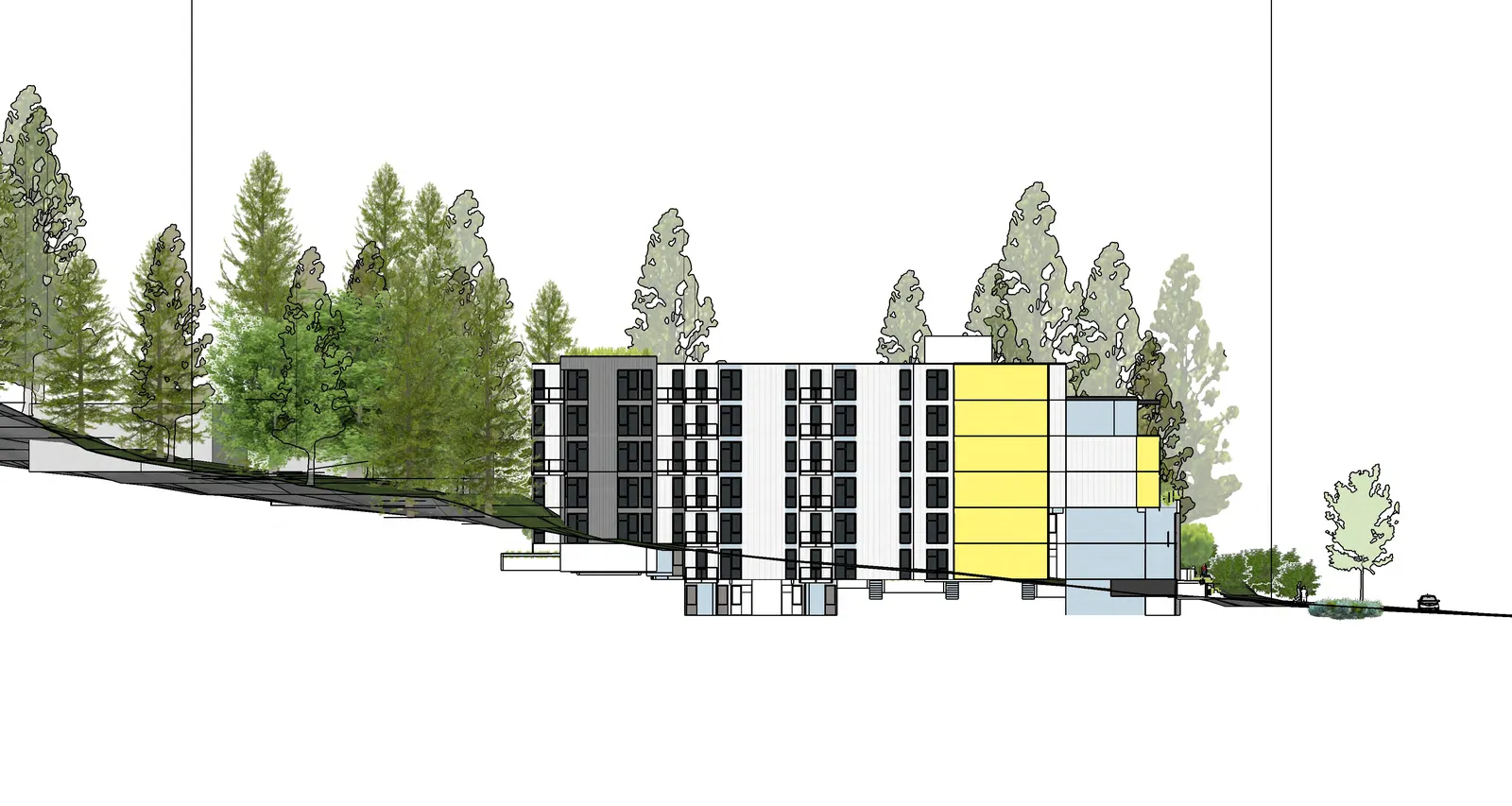 Previous Concept Plan - Tree Preservation showing 51 trees retained and 138 removed