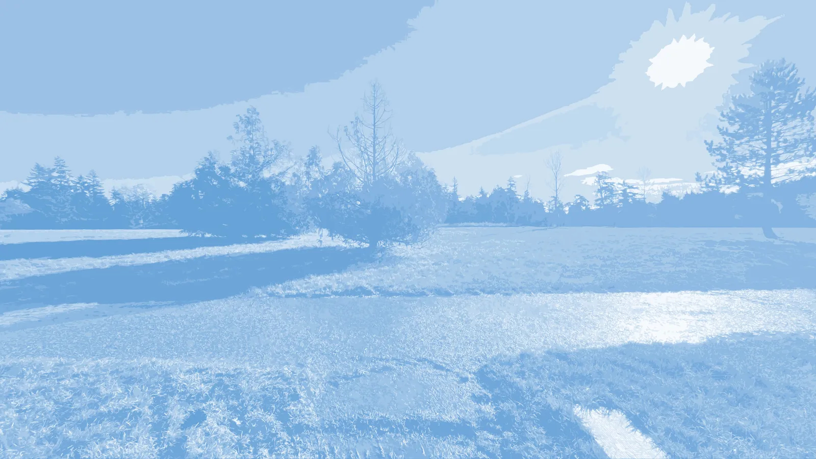 photo rendering showing the proposed placement of a Directional Post at a pedestrian park entrance from a residential street