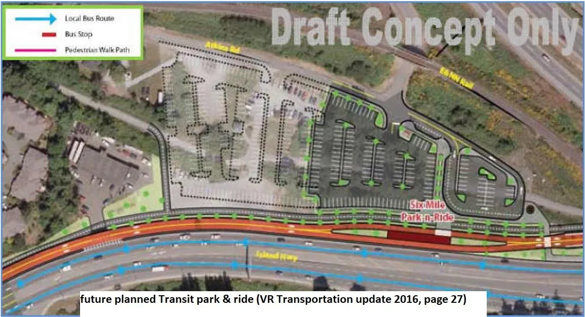 Draft concept rendering for the proposed Six Mile Park-n-Ride