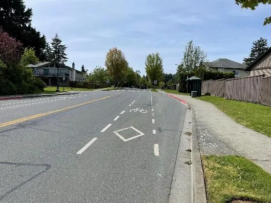 Helmcken Rd bicycle lane