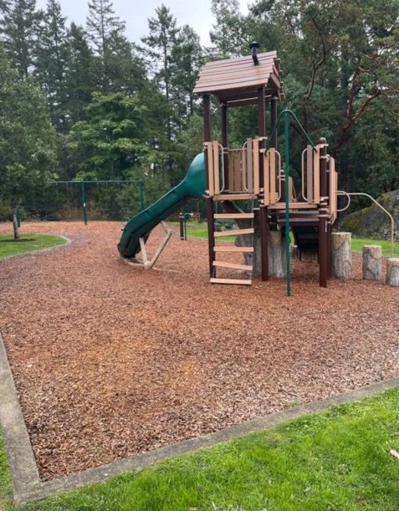 Photograph of a multi-level playground structure provided as a suggested idea from the requester