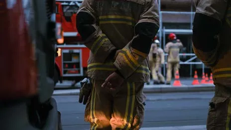 Firefighters at a scene
