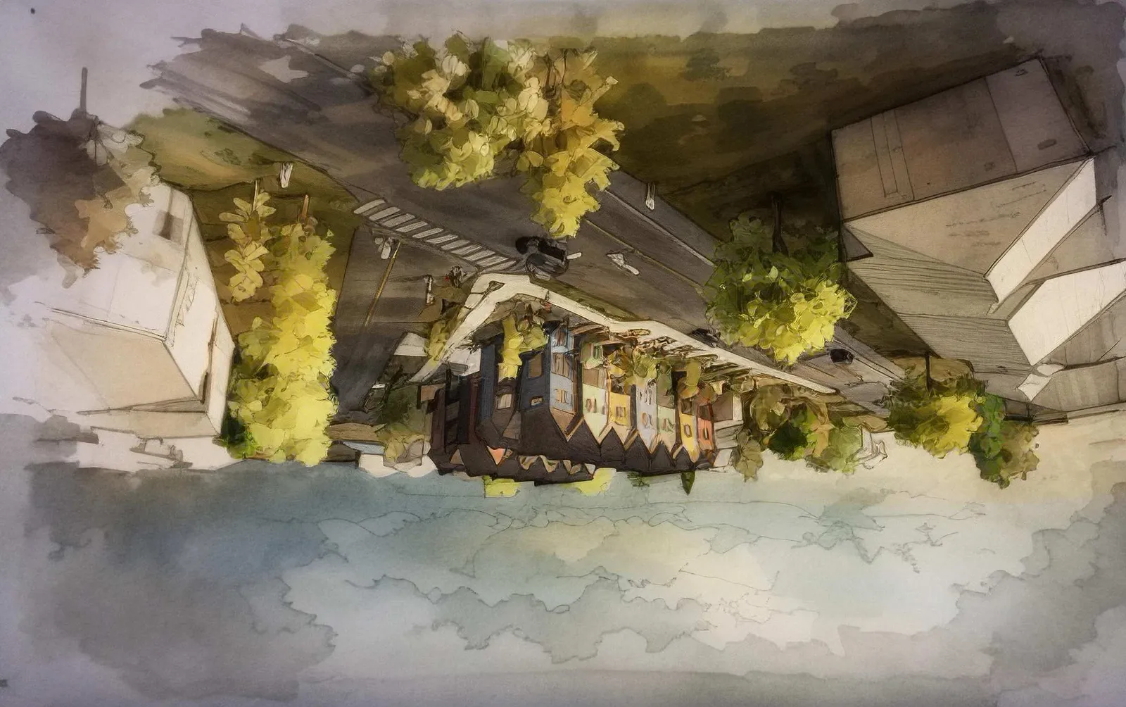 Streetscape along Helmcken Rendering