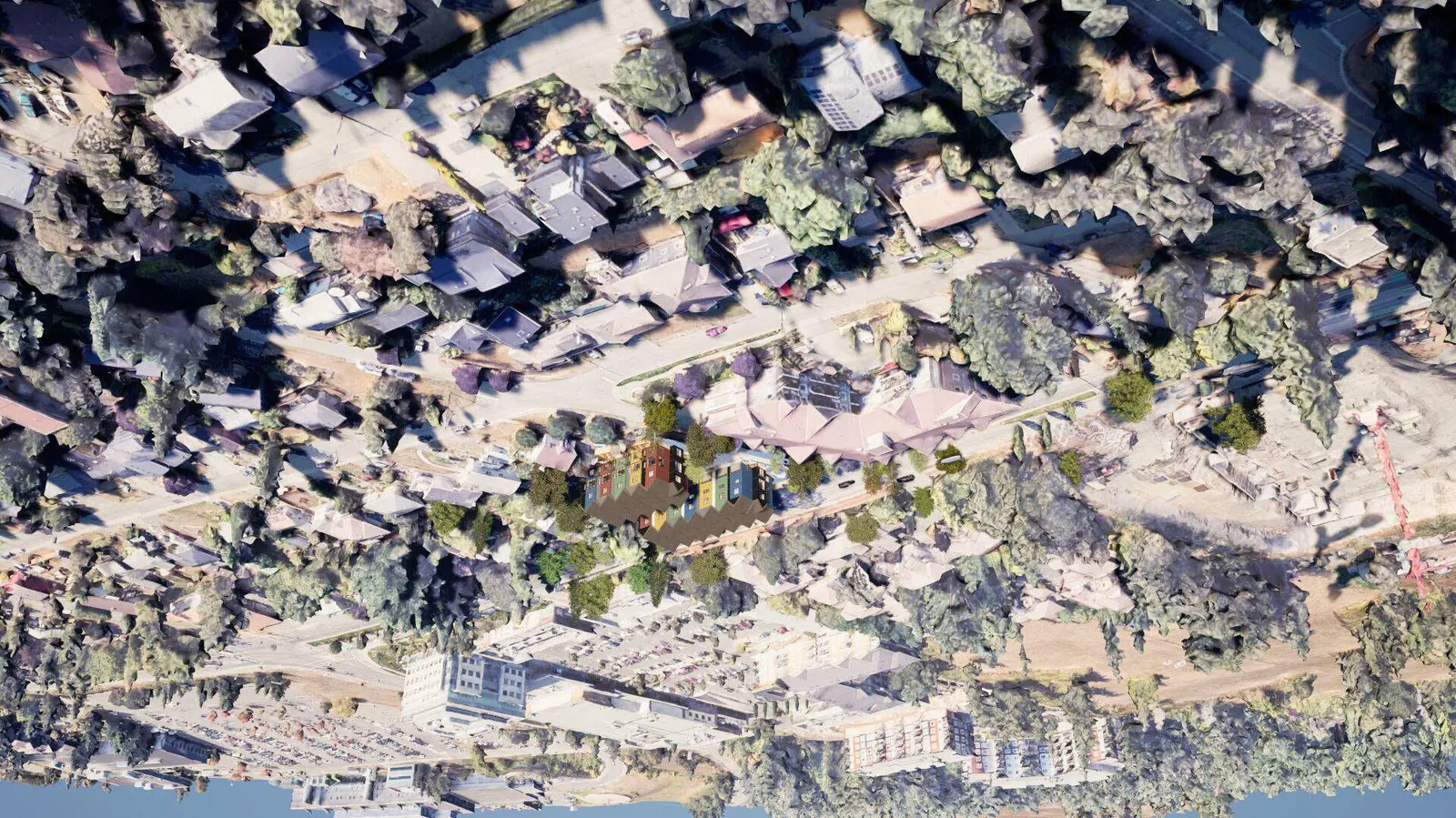 (SD) 3D Perspective 1 - Corner of Helmcken and Camden