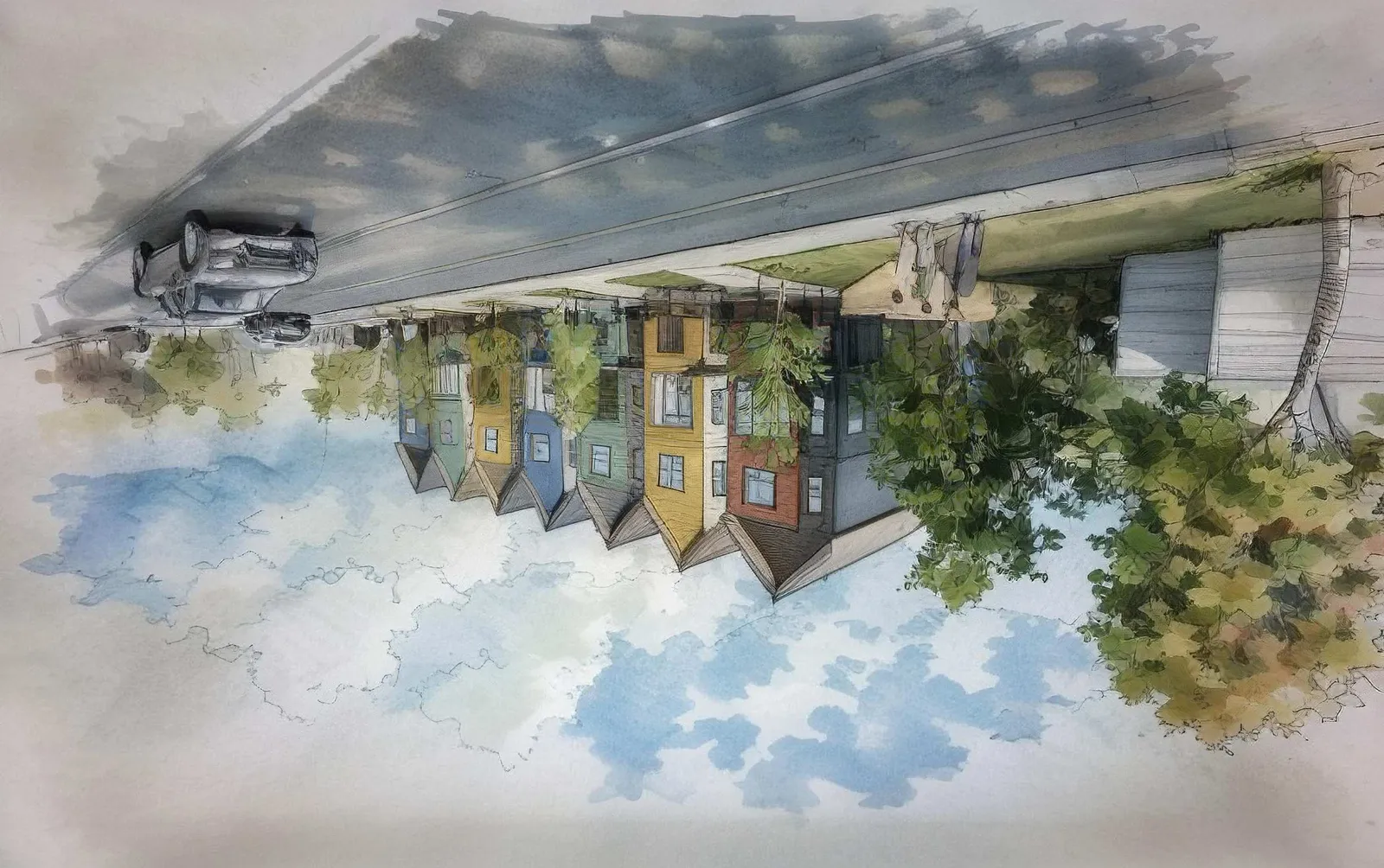 Building A - Front Elevation along Helmcken Rendering