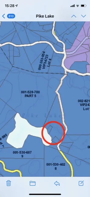 CRD Location map detail for Pike Lake area