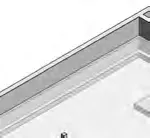 3D rendering of the upper floor framing