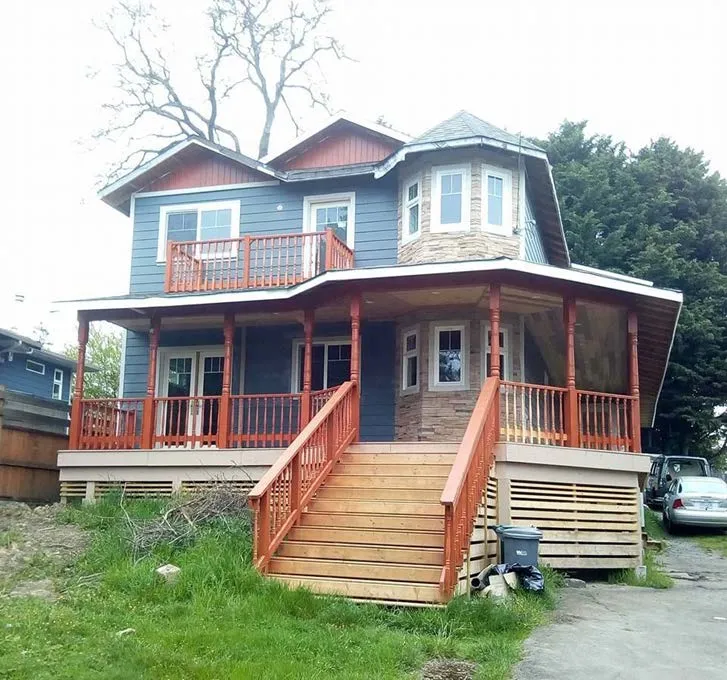 Original small white house at 24 Vickery Road