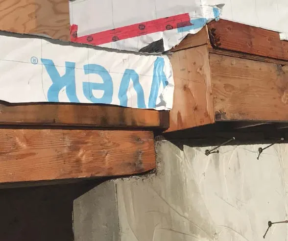 3D rendering of the building foundation