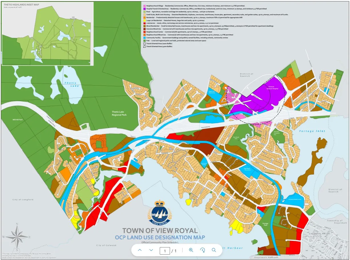 Previous OCP Land Use Designation Map