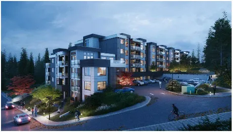Architectural rendering of the proposed multi-unit residential building at 7 Erskine Lane