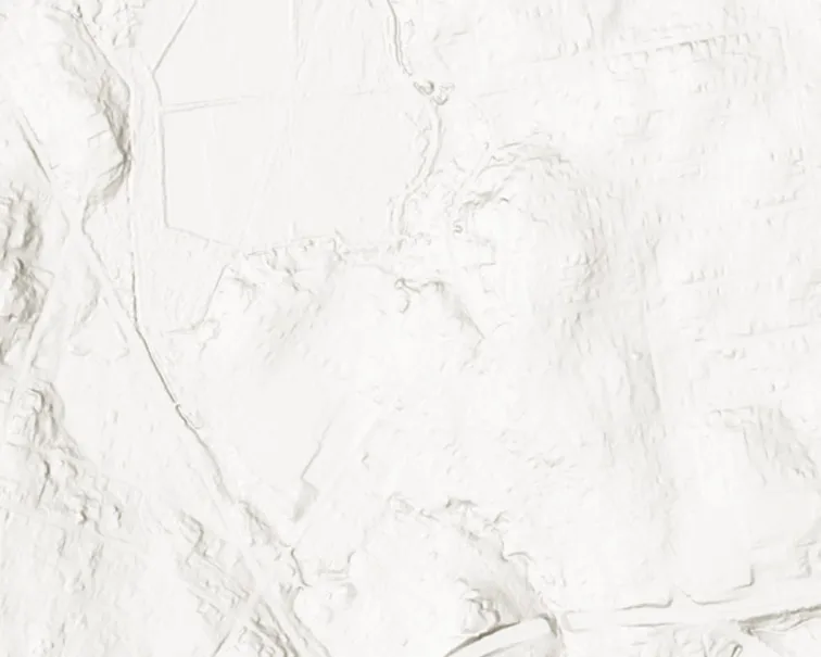 Topographic map segment - north-central area