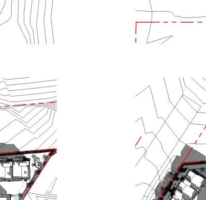Site plan detail illustrating 6m sight line triangle at intersection