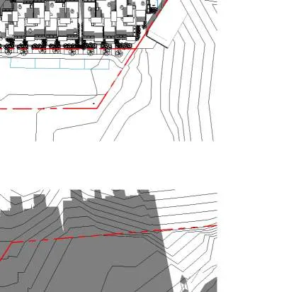 Site plan detail showing 1.5m rear setback