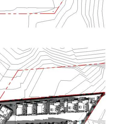 Site plan detail for Unit 13 and Unit 14 entryways