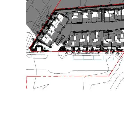 Site plan detail for Unit 9 and Unit 8
