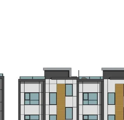 Ground floor detail for Building 1 showing Units 1-4