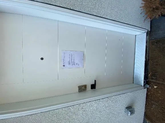 Notice of inspection on door
