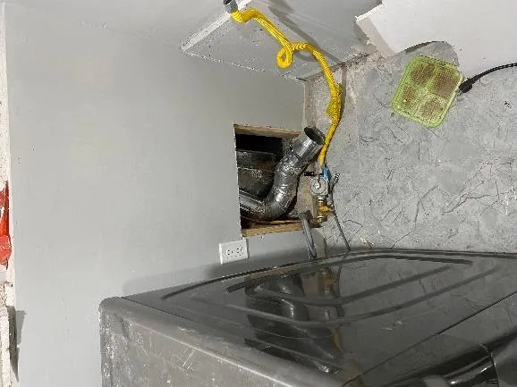 Disconnected washer and dryer lines