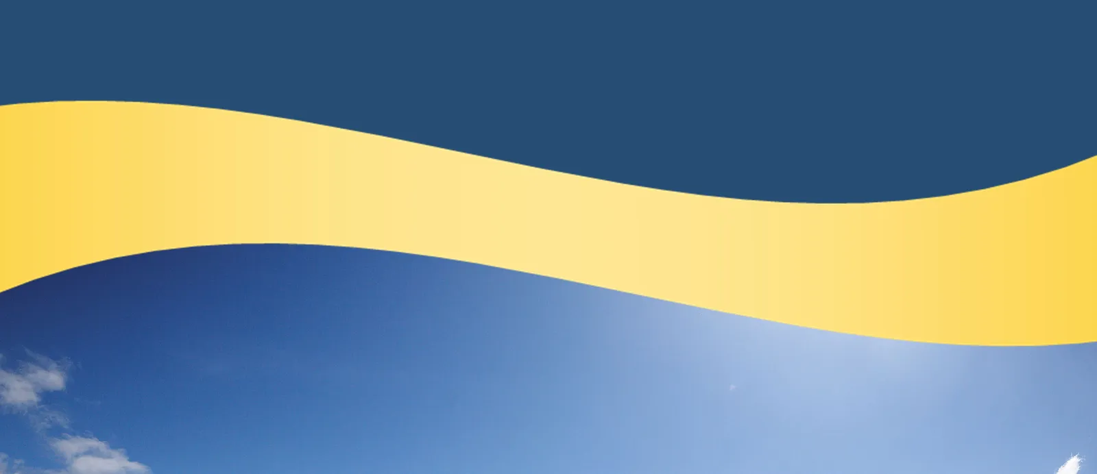 Yellow wavy design element