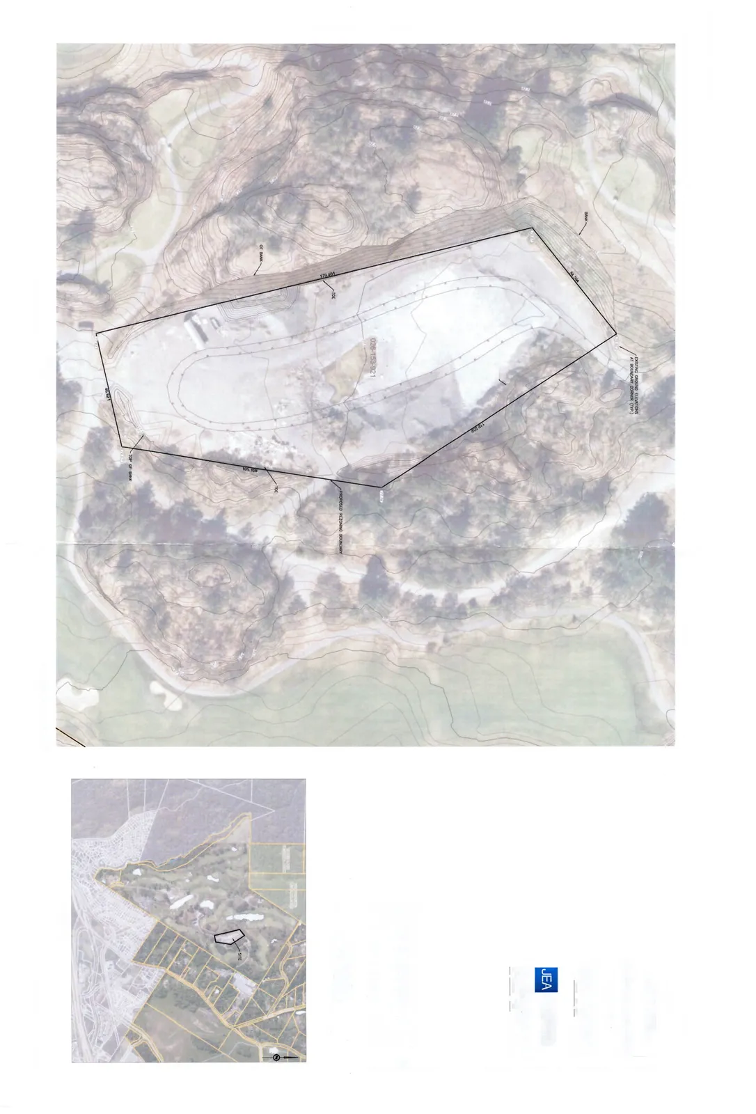 Site Plan and Key Plan for Highland Pacific Golf Course boundary adjustment