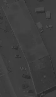 Aerial view of a building rooftop