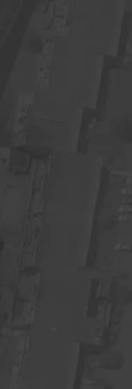 Aerial view of a building roof section