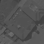 Aerial view of a major thoroughfare with commercial buildings