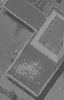 Aerial view of building rooftops
