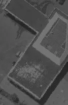 Aerial view of building rooftops