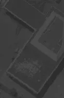 Aerial view of building rooftops
