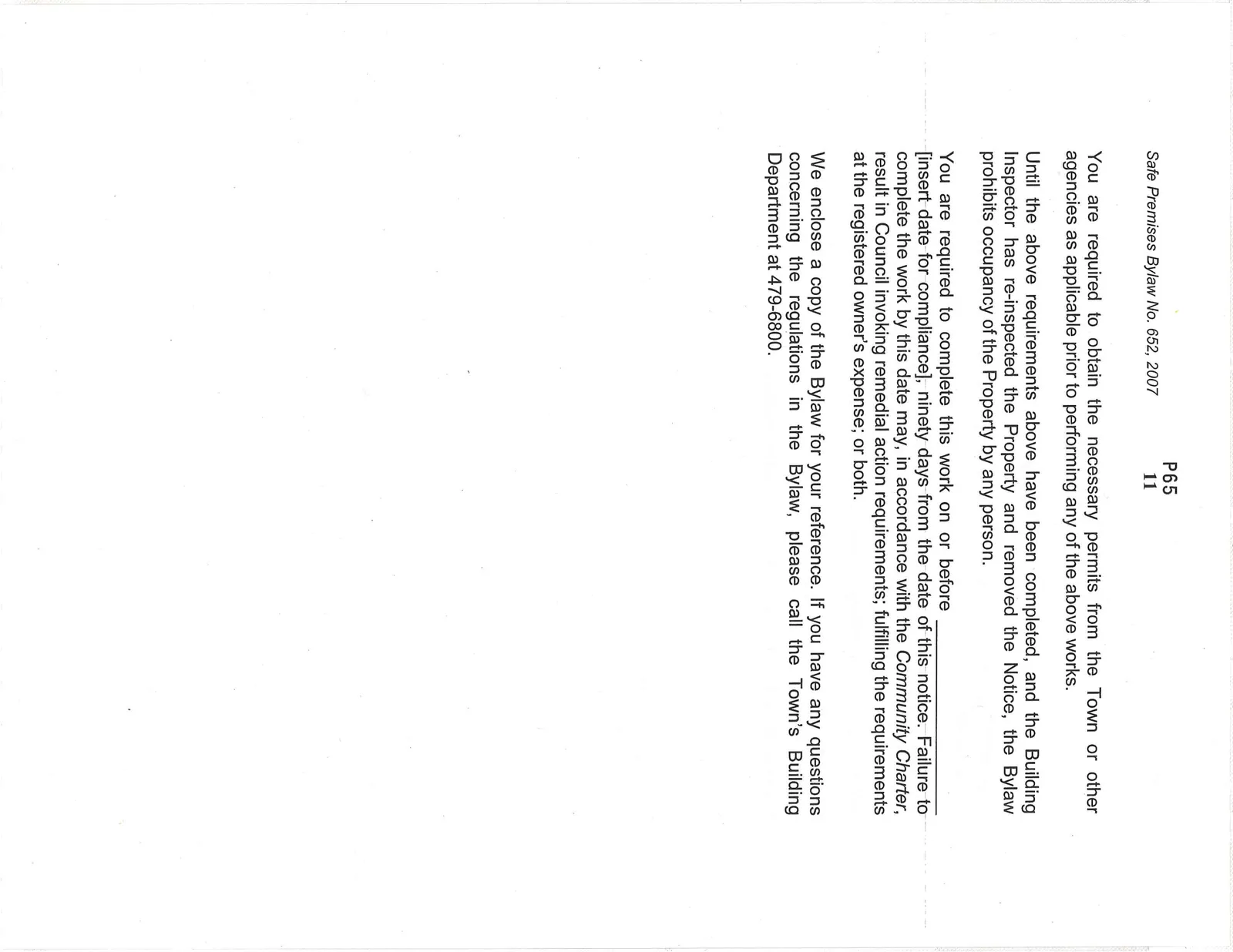 Hazardous Conditions Requirements List form page 2
