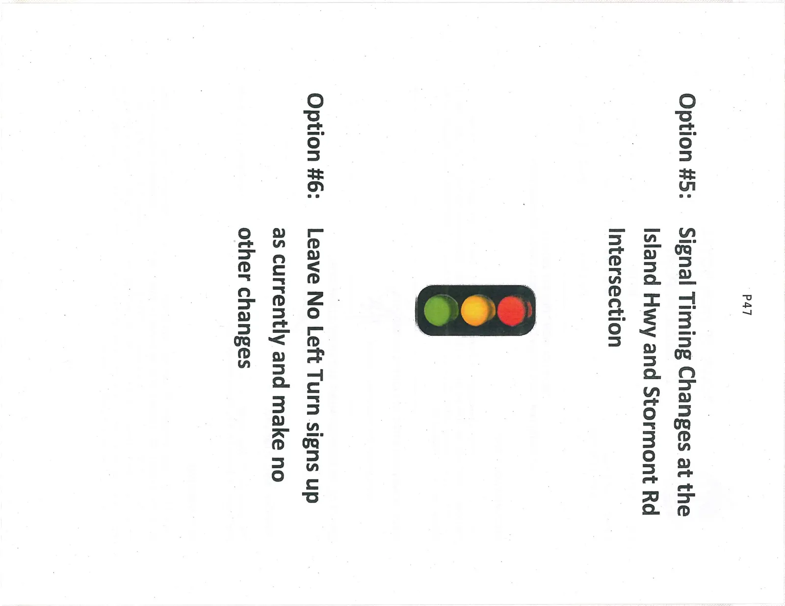 Graphic of a standard three-lens vertical traffic signal.
