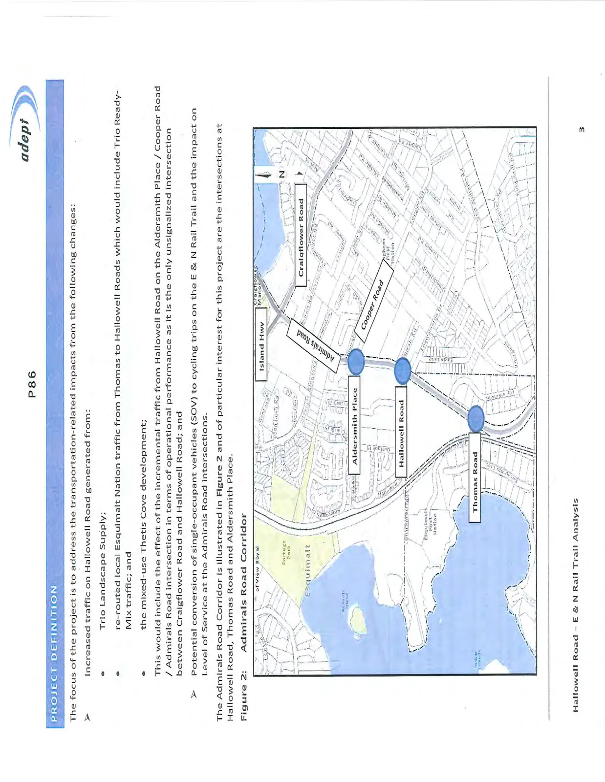 Figure 2: Admirals Road Corridor