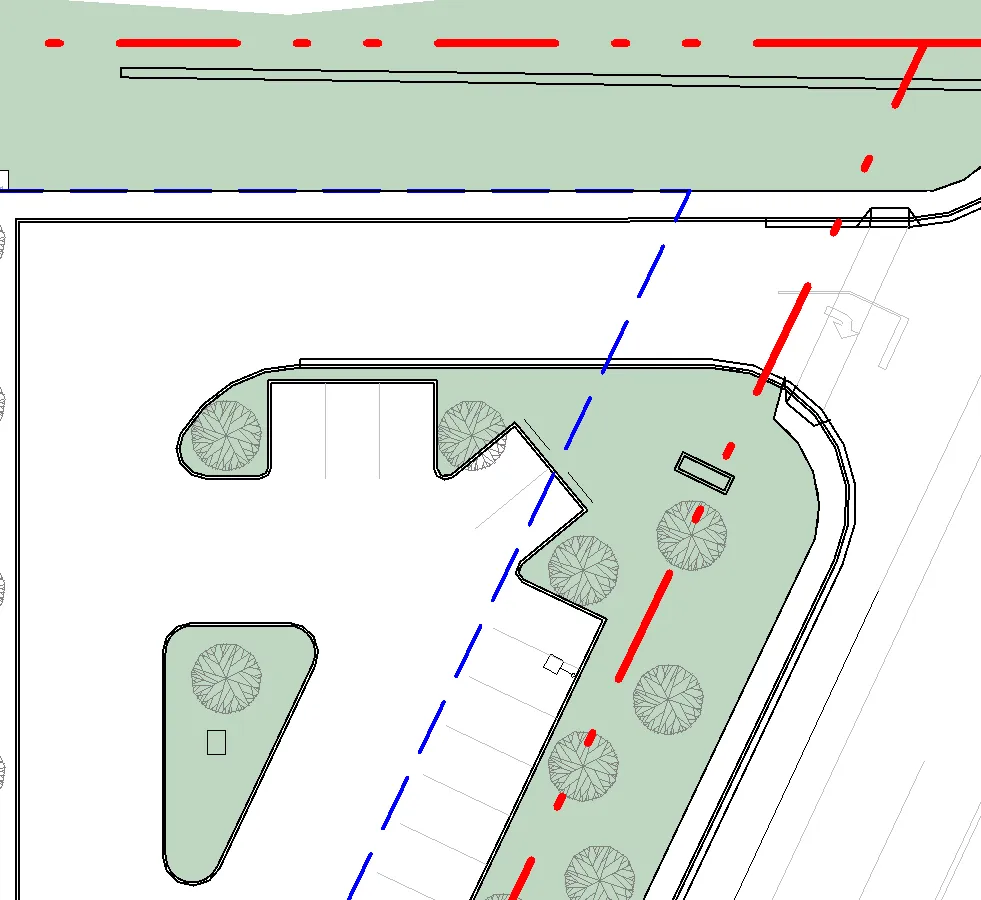 Partial enlarged view 1 of the proposed south elevation