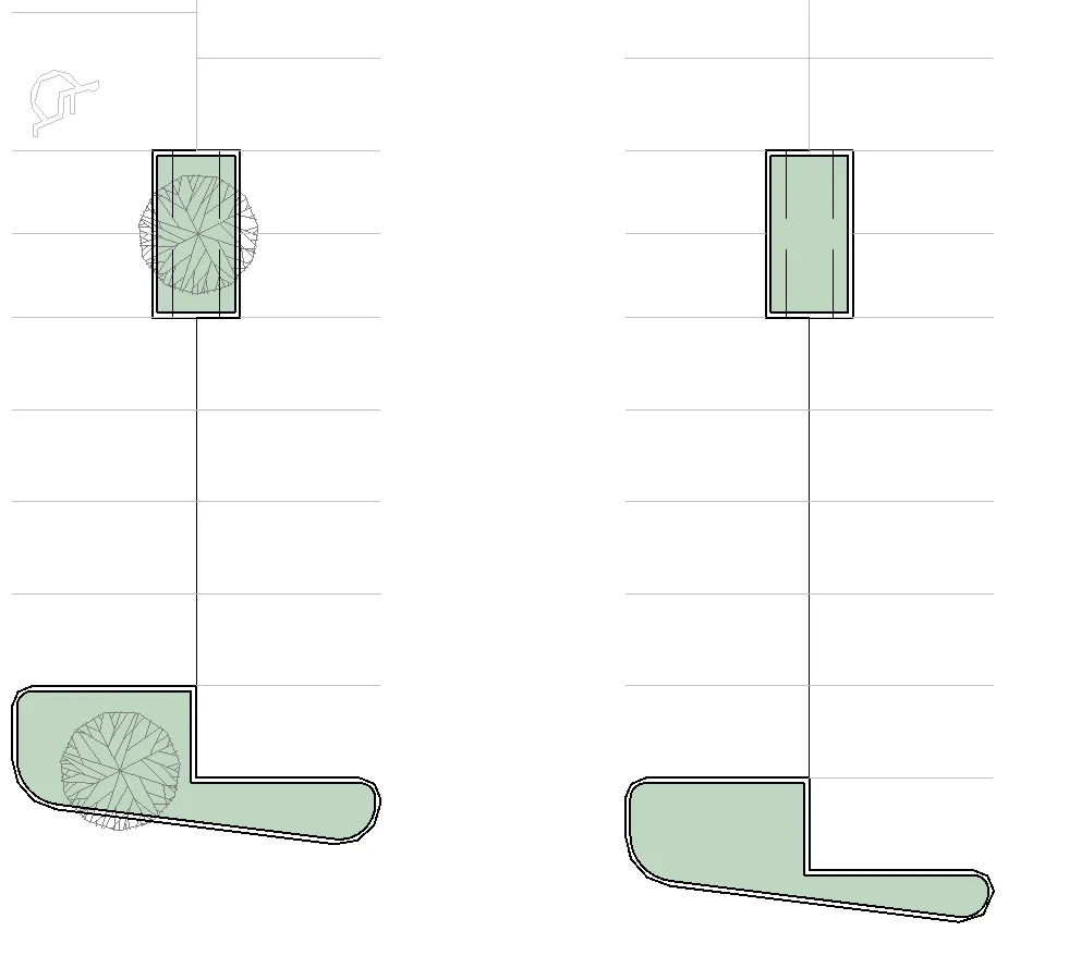 Existing north elevation drawing