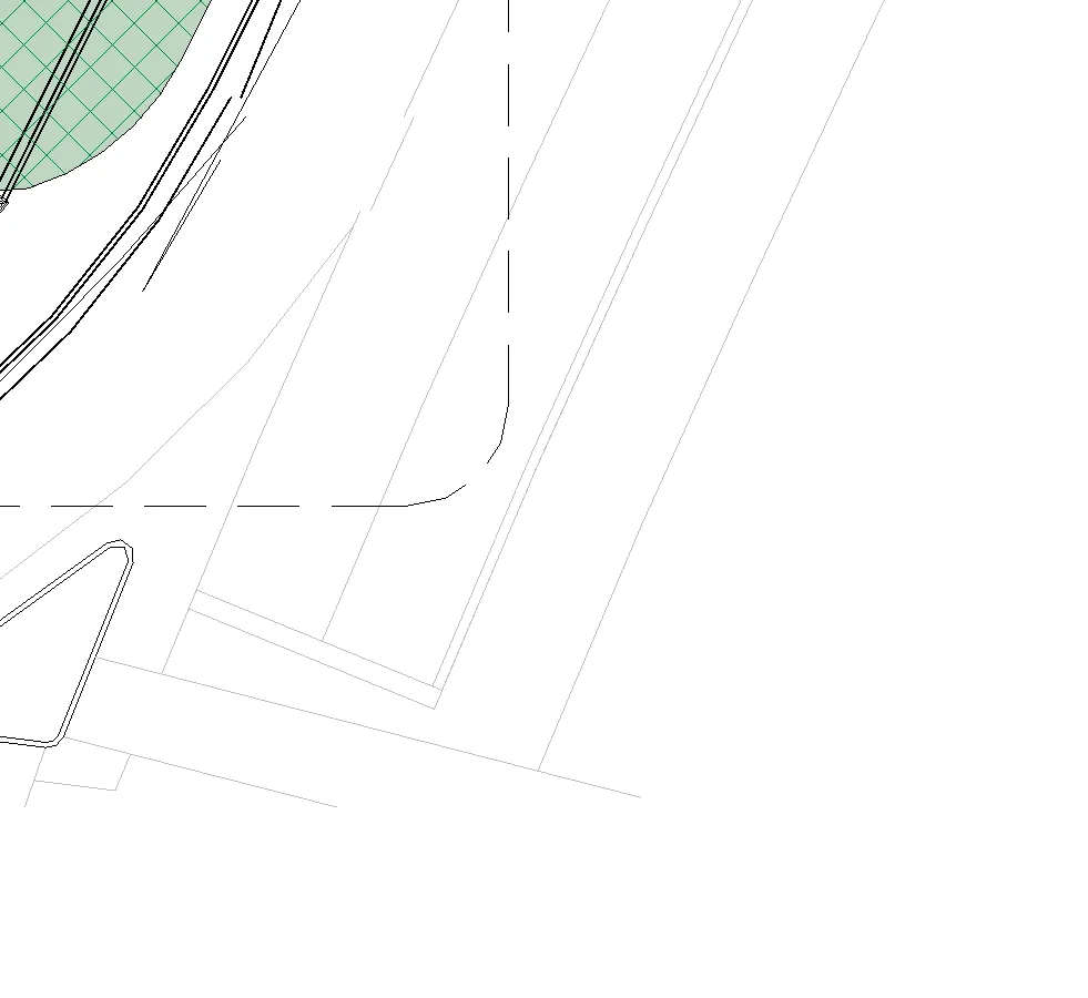 Partial enlarged drawing of the proposed front elevation area 2