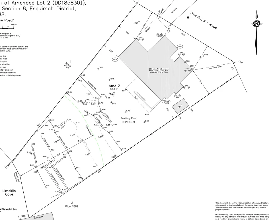 Site Plan for 297 View Royal Avenue