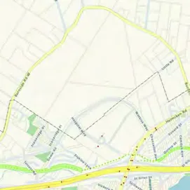 Location Plan map showing the project site in the vicinity of Vic. General Hospital, Helmcken Rd, Watkiss Way, and Burnside Rd W.