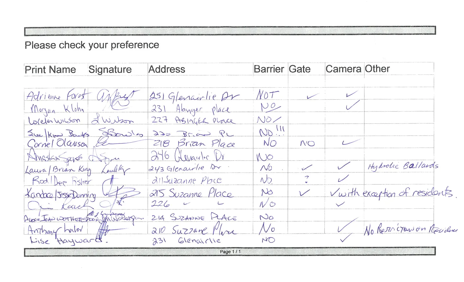 Survey petition page 3