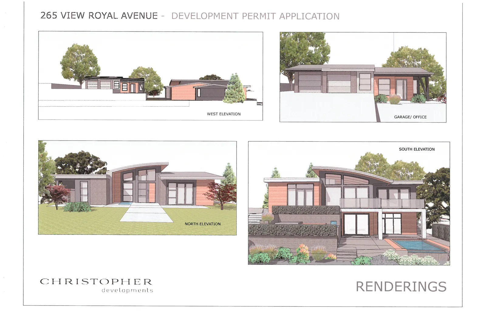 Rendering of West Elevation