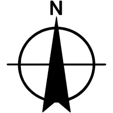 North arrow indicating orientation